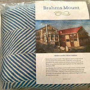 Brahms Mount Monhegan Cotton Throw with Fringe